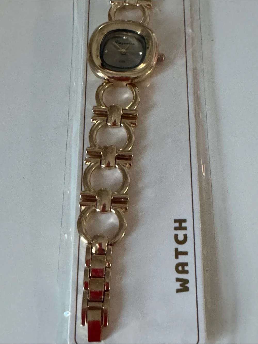 Gold-Tone Women's Bracelet Watch - Elegant Chain Link Design
